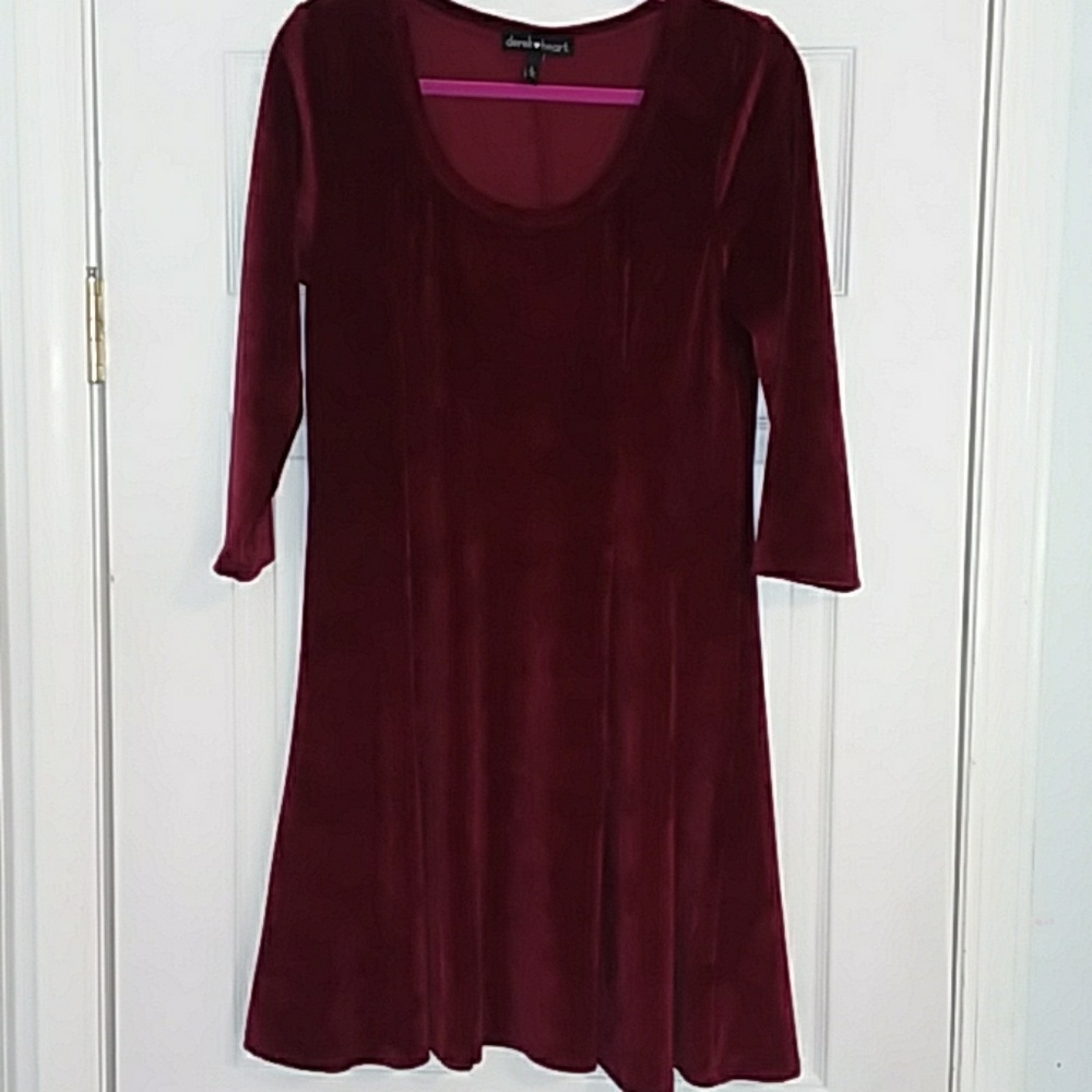 Burgundy dress